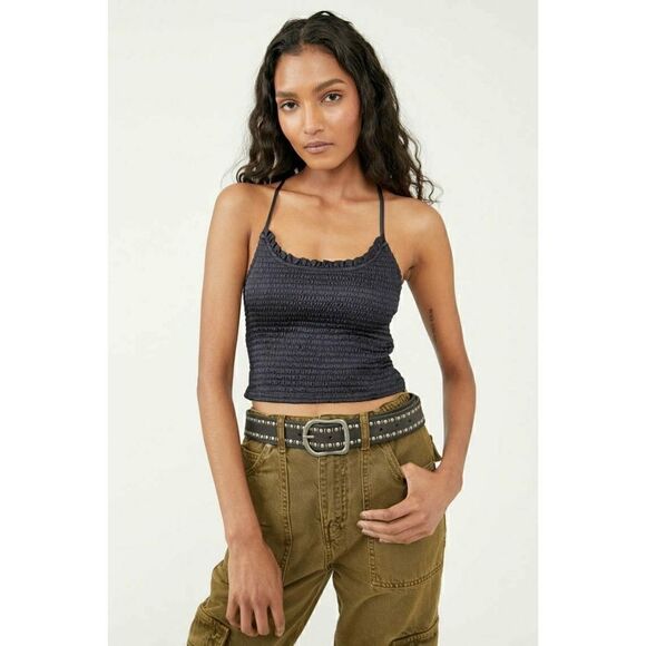 NWT Free People Right on Time Camisole in Black, Size Small - Picture 3 of 16